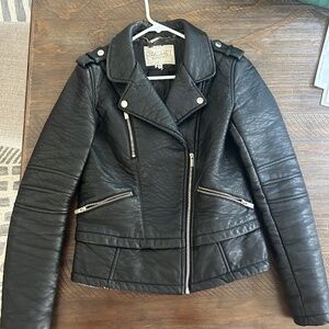 Rachel Roy Leather Moto Jacket